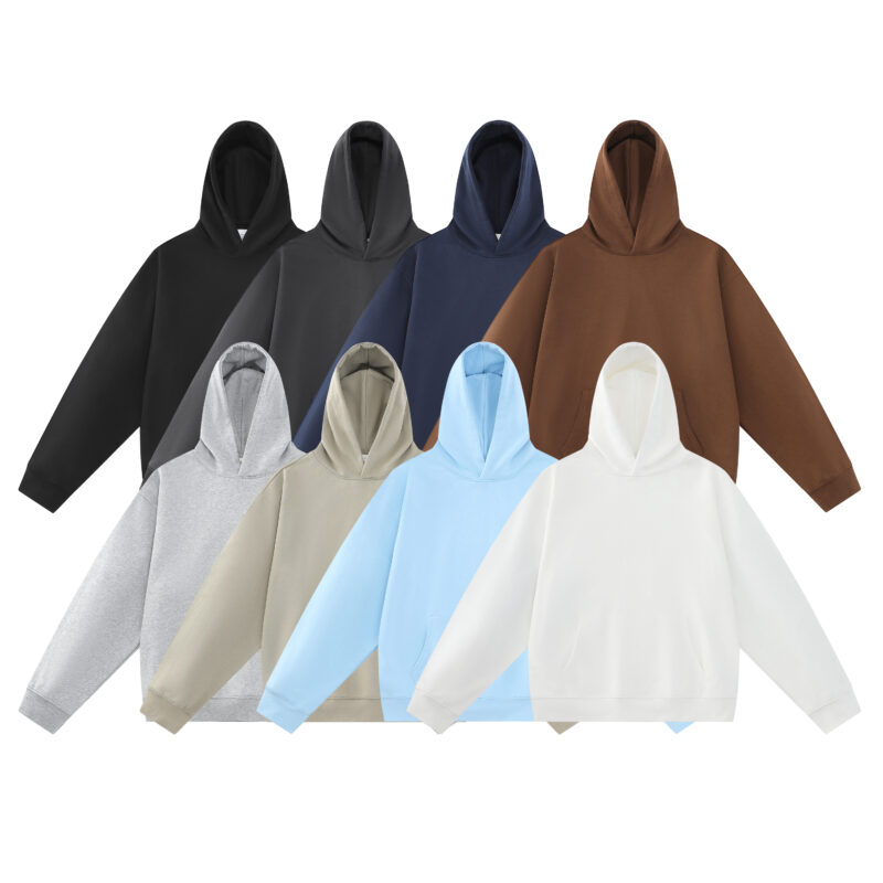 【WY3801】380g large terry hoodie