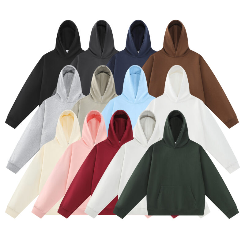 【WY3801】380g large terry hoodie