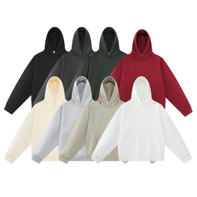 【WY3801】380g large terry hoodie